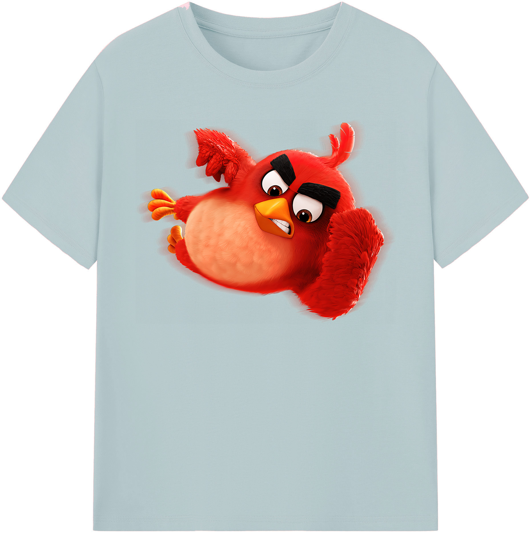 （画像用） Angry Birds アングリーバード 綿100％半袖Tシャツ（フロントプリント）